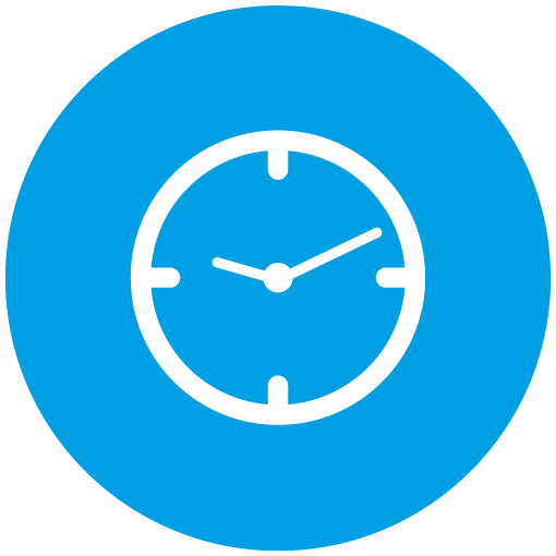 Icono de horarios: horarios de trabajo en link Socially