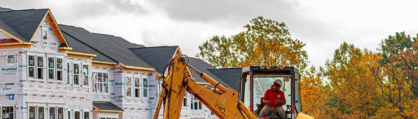 New home construction site represents Link Socially’s SEO services for home builders—driving qualified traffic to communities and inventory pages.